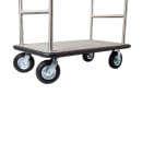 Hospitality 1 Source Luggage Cart w/ Carpeted Deck - 48"L x 27"W x 71"H, Silver (TMIDTOWN) thumbnail 2