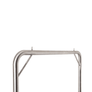 Hospitality 1 Source Luggage Cart w/ Carpeted Deck - 48"L x 27"W x 71"H, Silver (TMIDTOWN) thumbnail 4