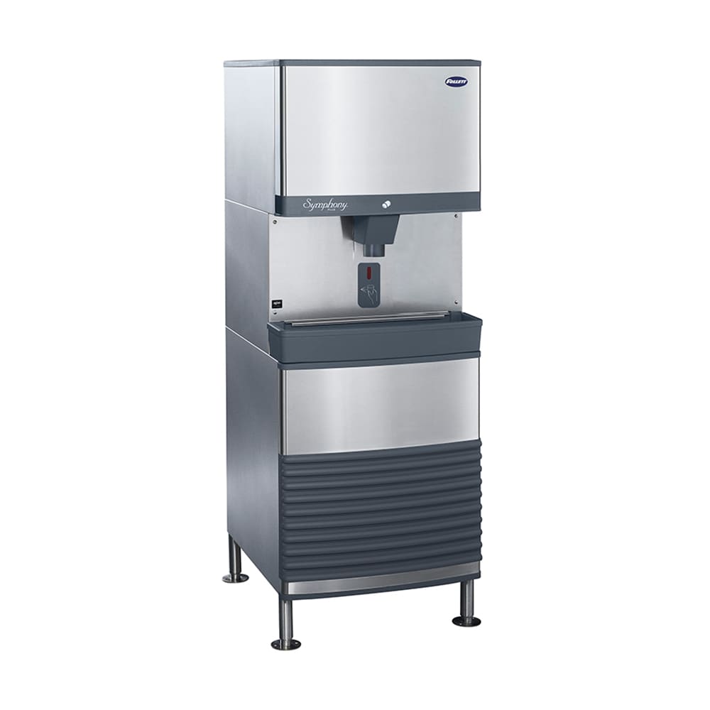 Follett 110FB414A-SI 425 lb Freestanding Nugget Ice Dispenser - 90 lb Storage, Cup Fill, 115v