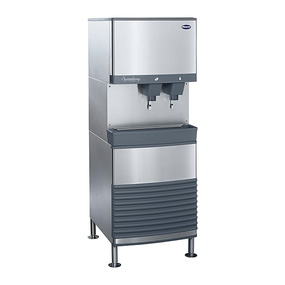 Follett 110FB414W-L 380 lb Freestanding Water & Nugget Ice Dispenser - 90 lb Storage, Cup Fill, 115v