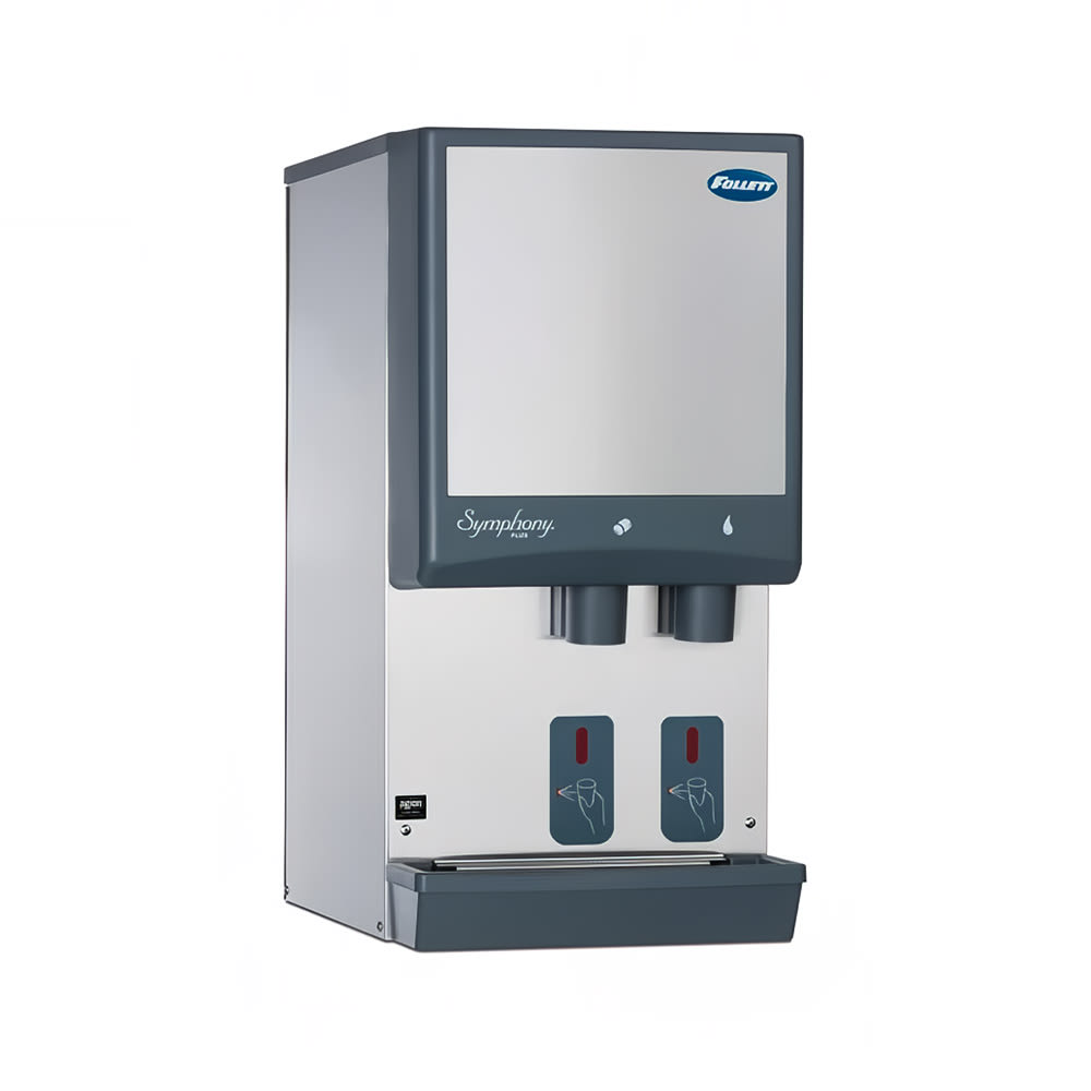 Follett 12HI414A-S0-DP 425 lb Wall Mount Water & Nugget Ice Dispenser - 12 lb Storage, Cup Fill, 115v