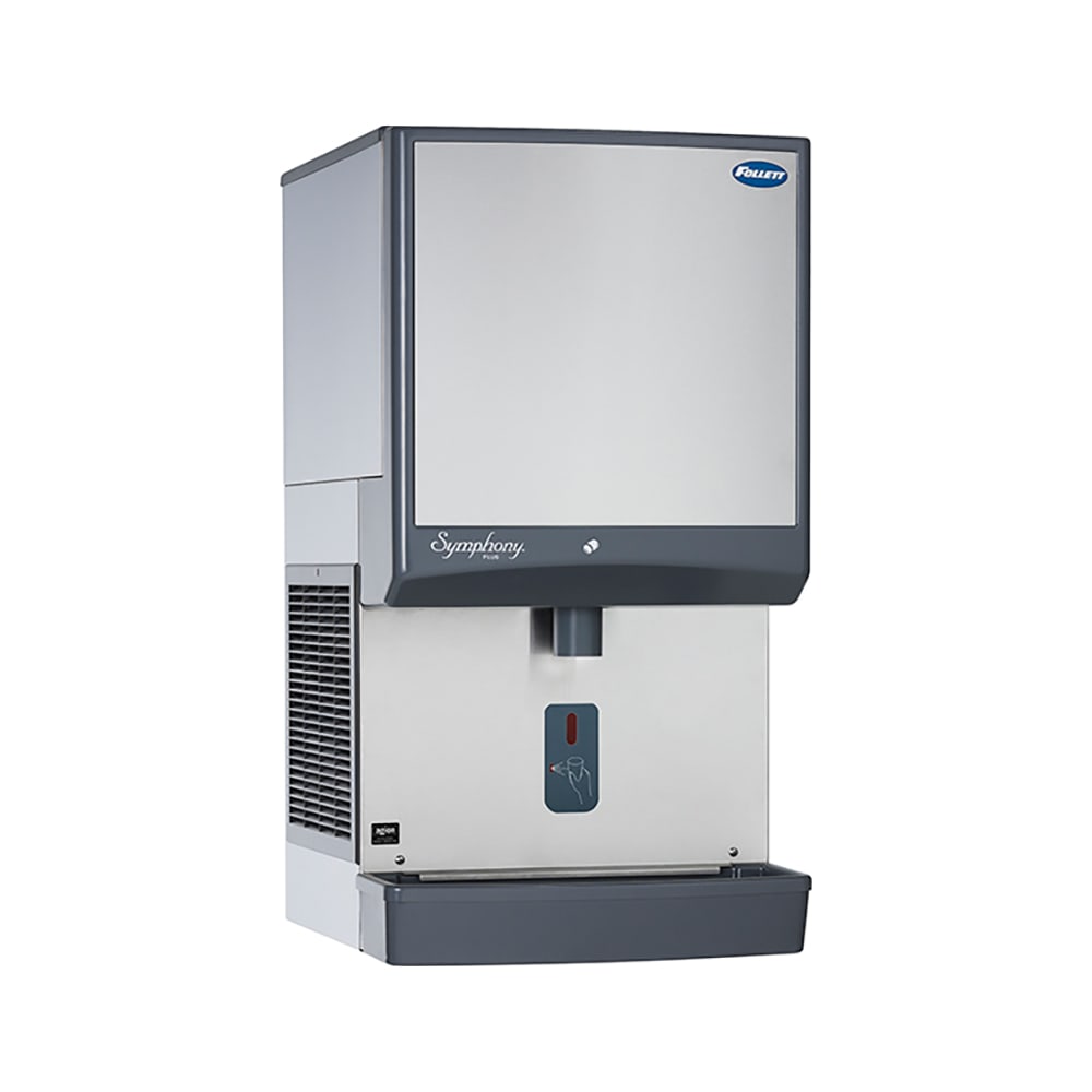 Follett 50CI414W-SI 380 lb Countertop Nugget Ice Dispenser - 50 lb Storage, Cup Fill, 115v