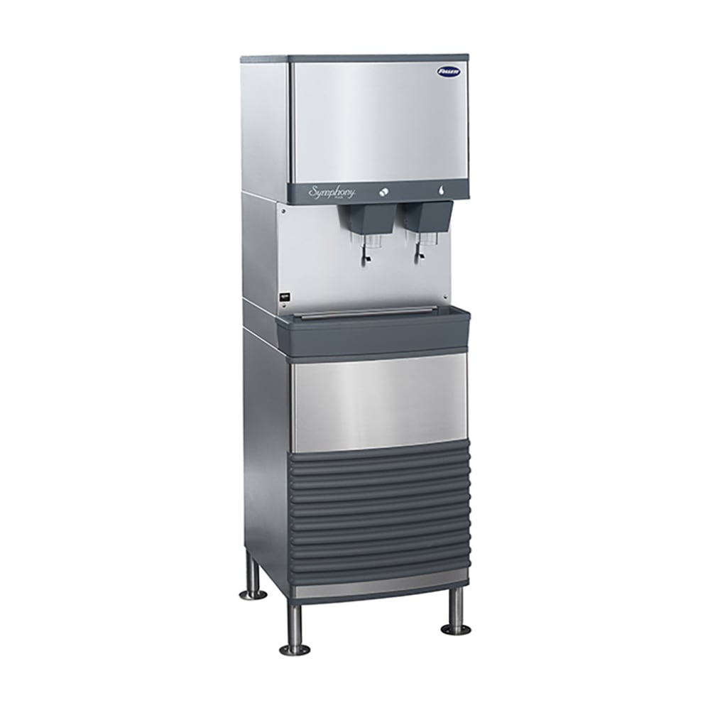 Follett 50FB414W-L 380 lb Freestanding Water & Nugget Ice Dispenser - 50 lb Storage, Cup Fill, 115v