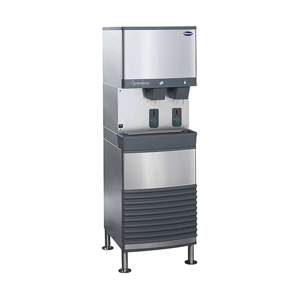 Follett 50FB414W-S 380 lb Freestanding Water & Nugget Ice Dispenser - 50 lb Storage, Cup Fill, 115v