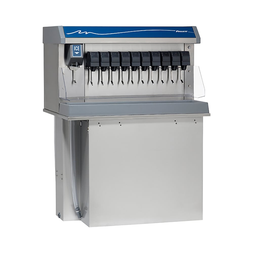 Follett VU300B10RL Countertop Nugget Ice & Soft Drink Dispenser - 300 lb Storage, Cup Fill, 115v