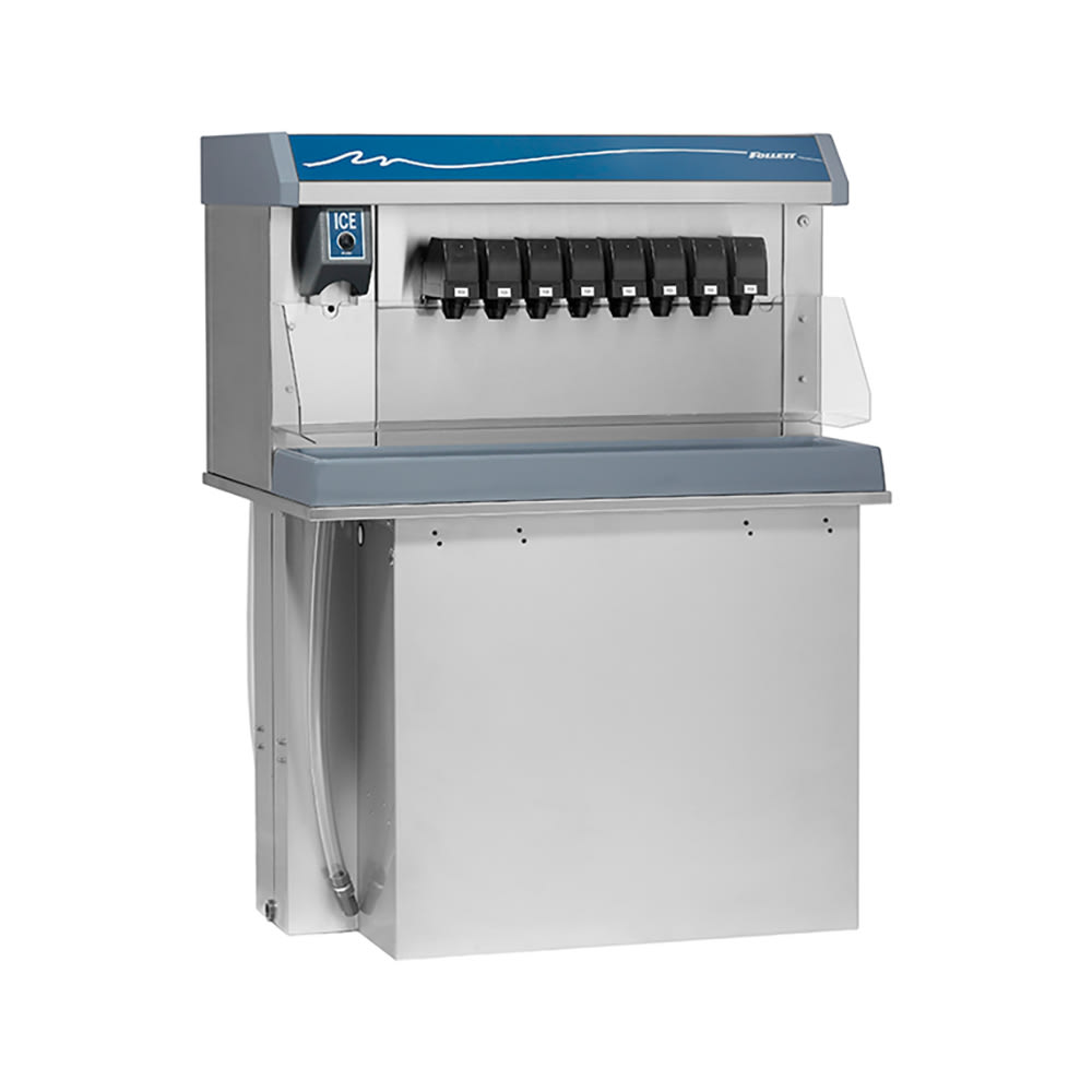 Follett VU300B8RL Countertop Nugget Ice & Soft Drink Dispenser - 300 lb Storage, Cup Fill, 115v