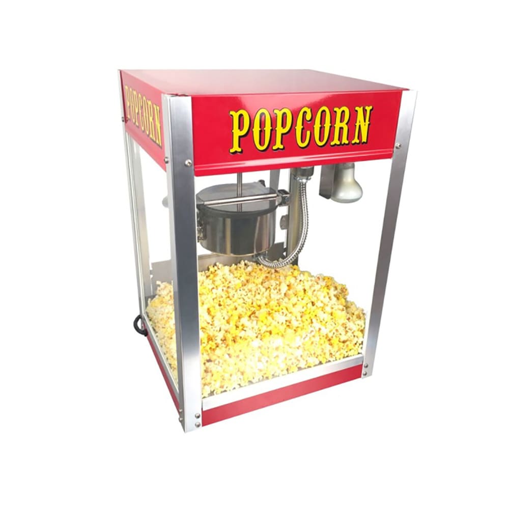Paragon Popcorn Machine w/ 4 oz Kettle & Red Finish, 120v (1104210)