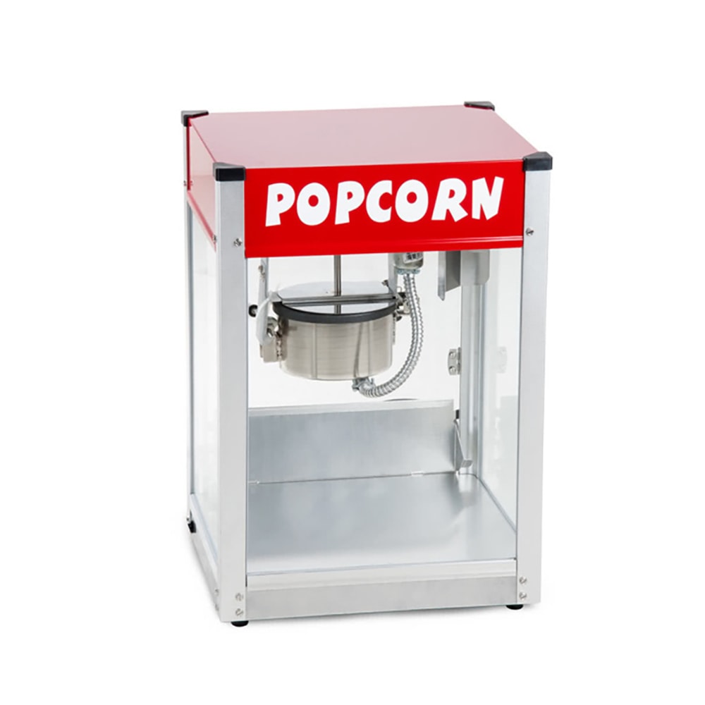 Paragon Popcorn Machine w/ 4 oz Kettle & Red Finish, 120v (1104510)
