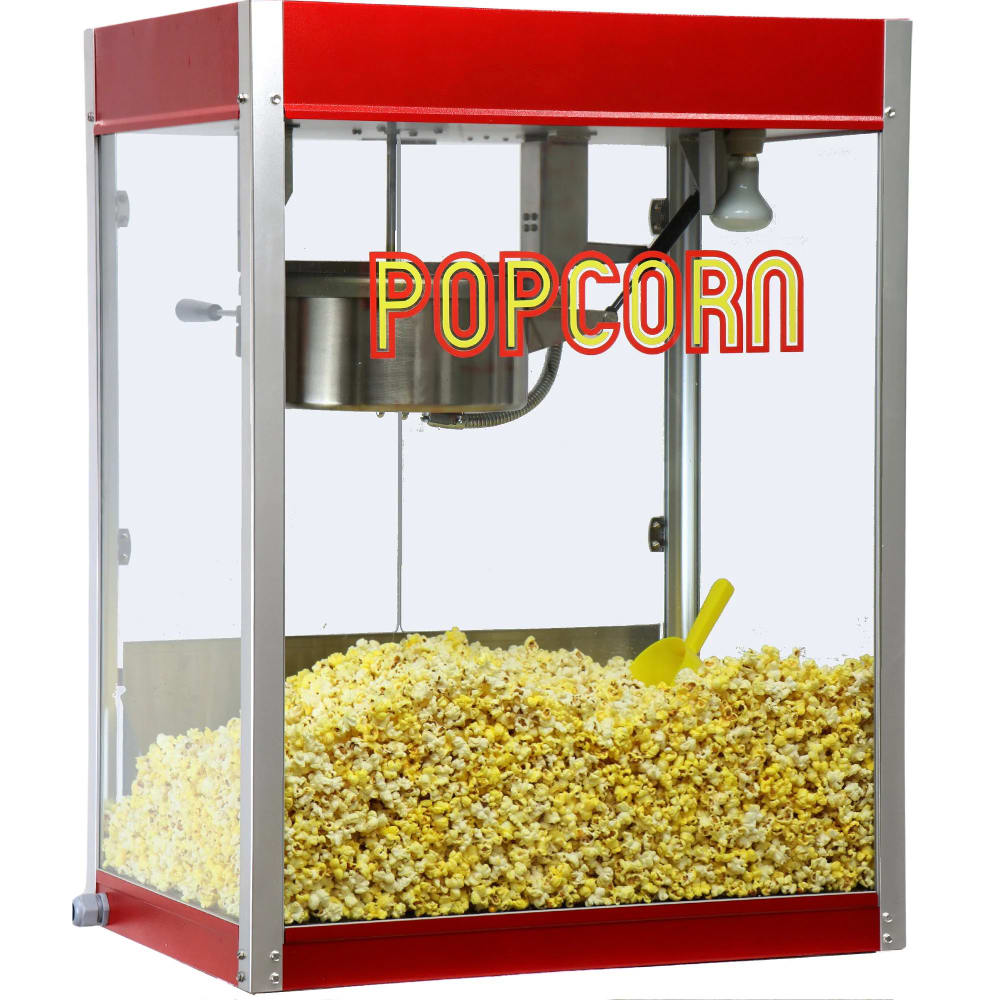Paragon 1981 Venue Pop Popcorn Machine w/ 16 oz Kettle - Red, 120v (198116)
