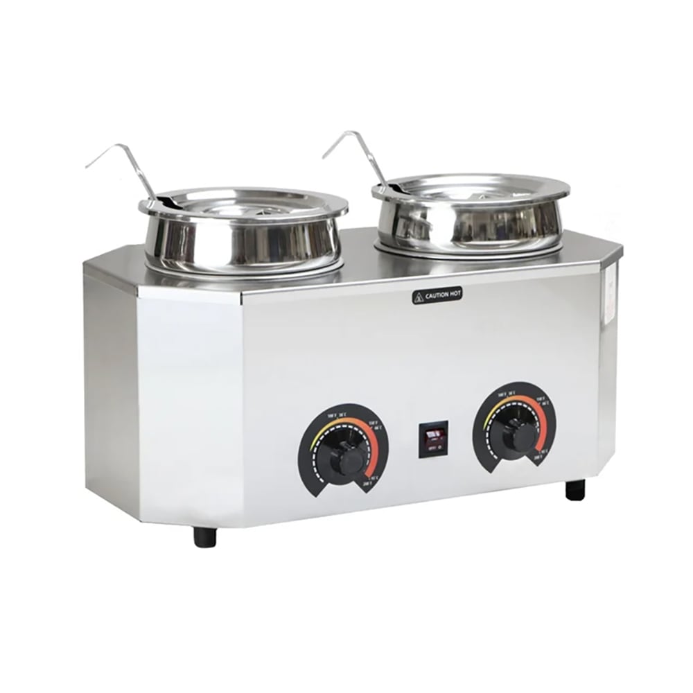 Paragon 6 qt All Purpose Topping Warmer - (2) 1 oz Ladles, 120v (2029A)