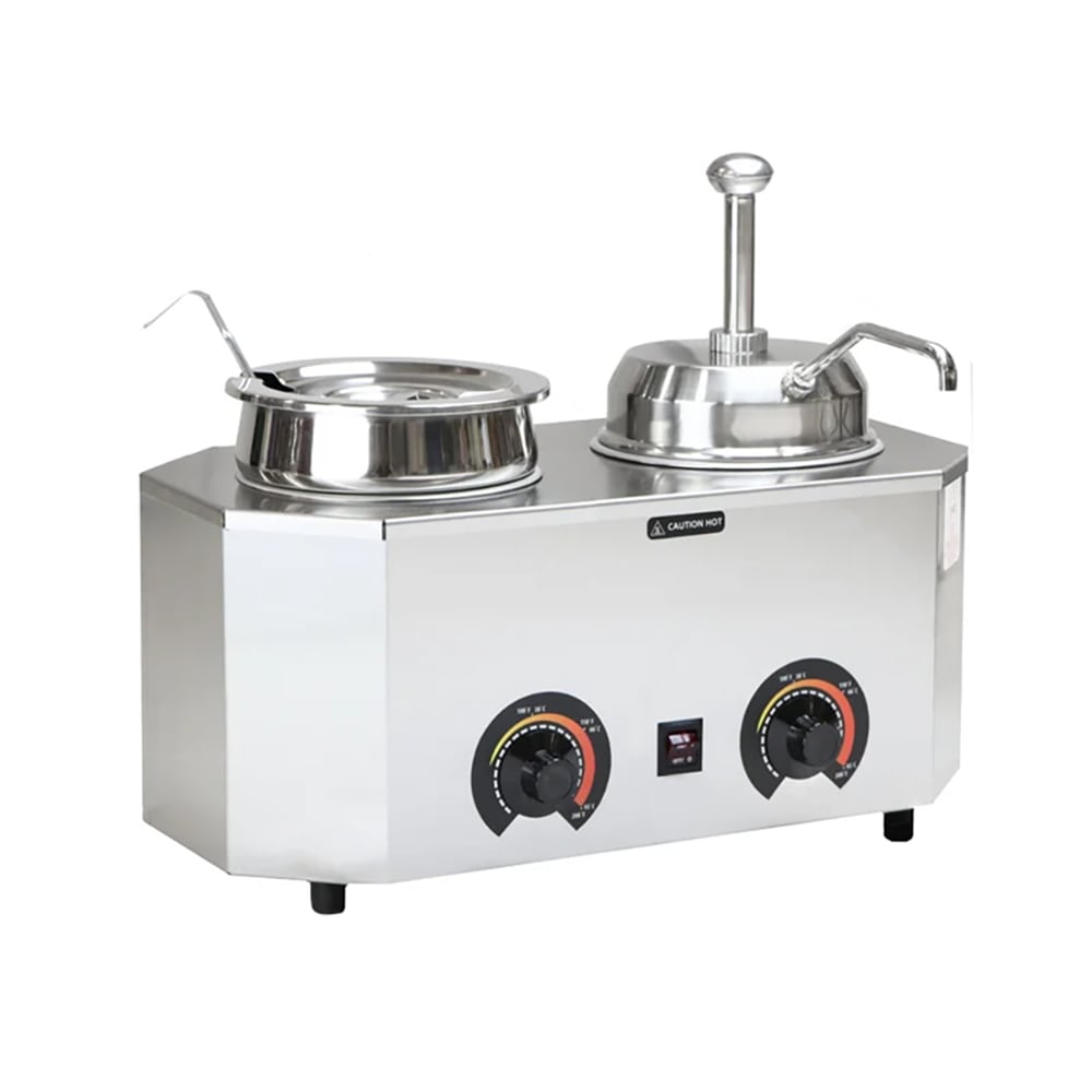 Paragon 6 qt All Purpose Topping Warmer - 1 oz Increments & 1 oz Ladle, 120v (2029E)