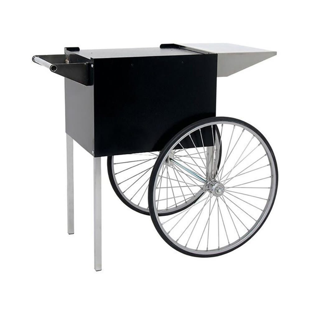 Paragon Medium Popcorn Cart for Professional 6 & 8 Ounce Poppers w/ Storage, Black (3070710)