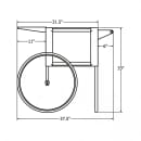 Paragon Medium Popcorn Cart for Professional 6 & 8 Ounce Poppers w/ Storage, Black (3070710) thumbnail 7