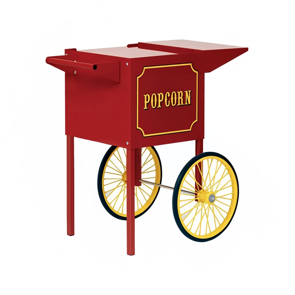 Paragon Small Popcorn Cart for 1911 4 Ounce Poppers w/ Storage, Red (3080010)