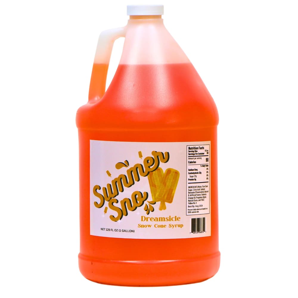 Paragon 1 gal Summer Sno Dreamsicle Snow Cone Syrup (6835)