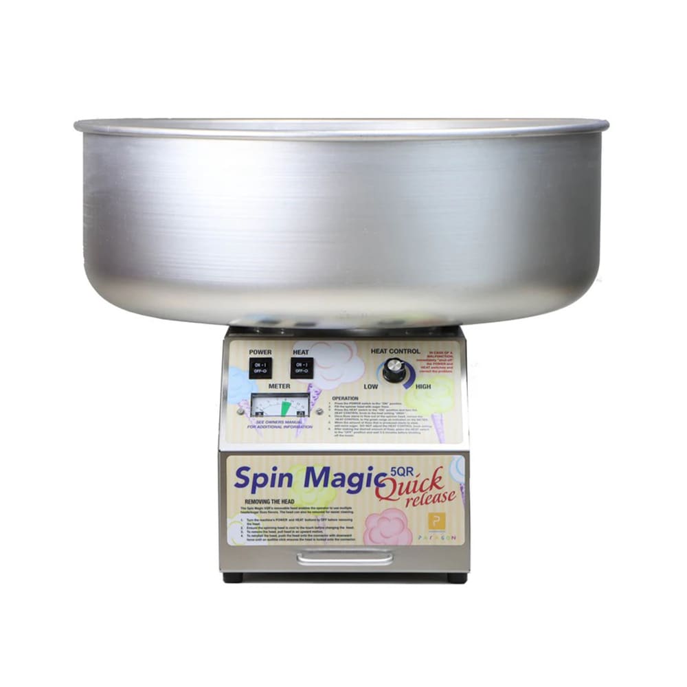 Paragon Spin Magic 5 Quick Release Cotton Candy Machine w/ Metal Bowl, 120v (7105200QR)