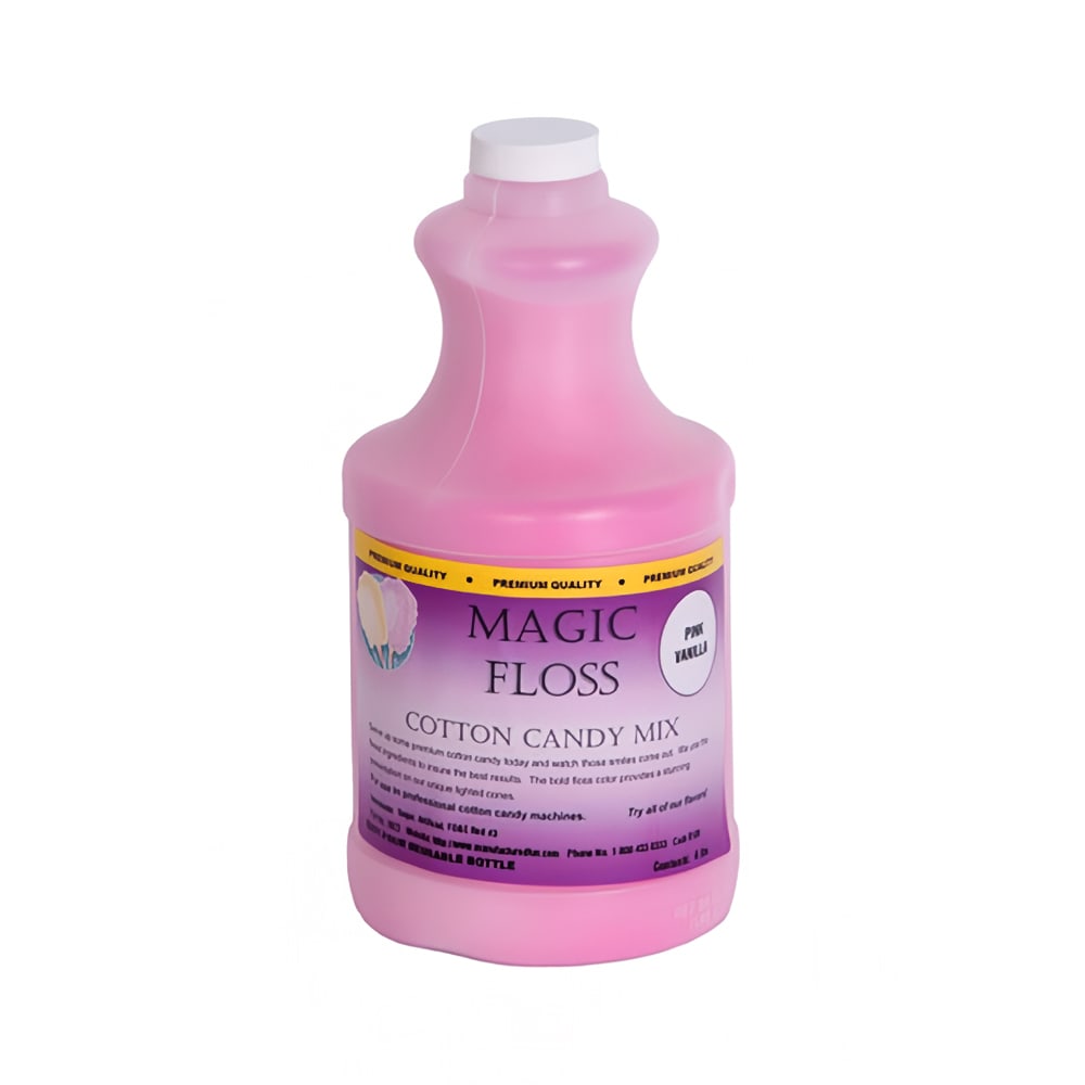 Paragon (6) 4 lb Bottles Pink Vanilla Magic Floss Cotton Candy Mix (7882)