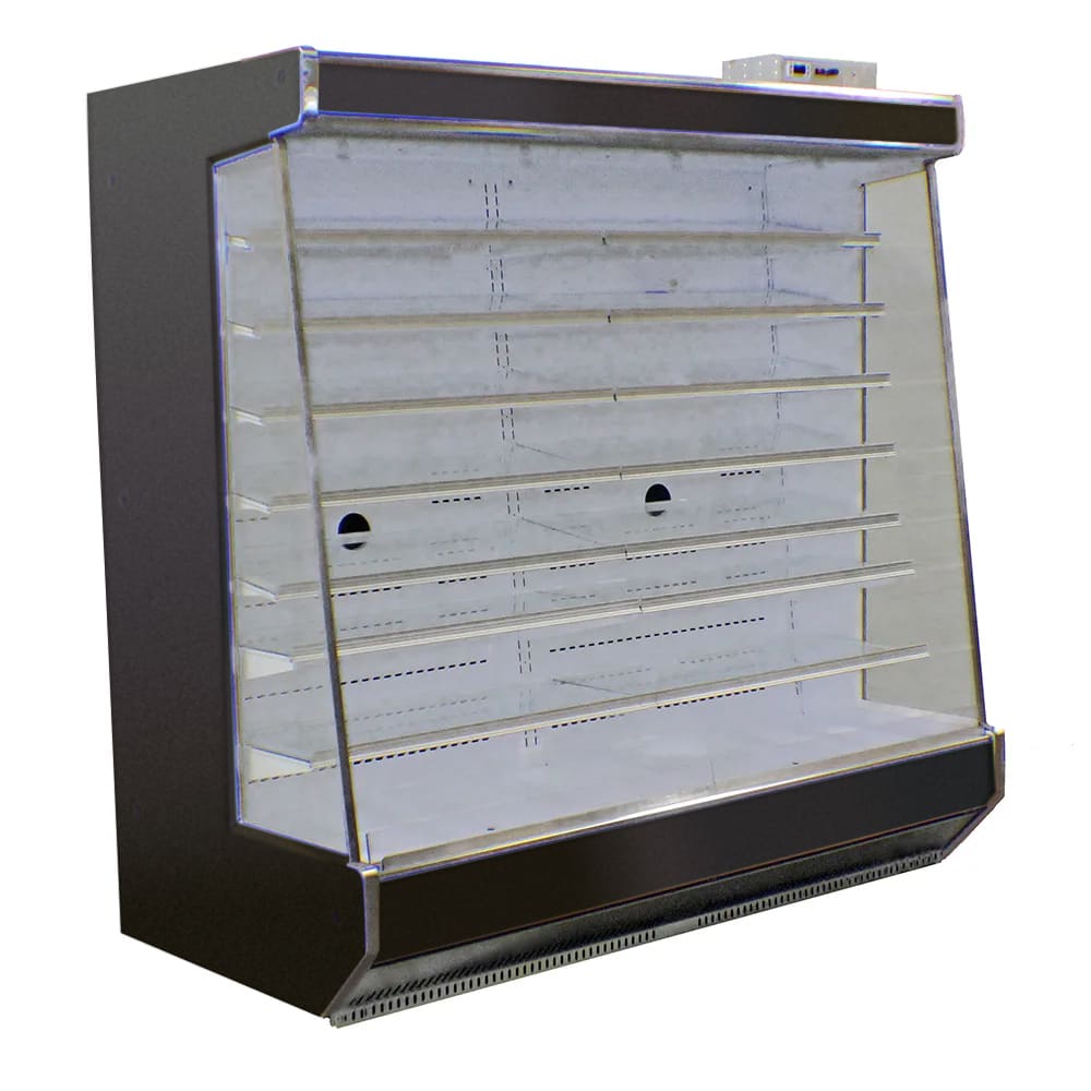 SandenVendo 73 1/2" Vertical Open Air Cooler w/ (8) Levels - For Remote Refrigeration, 115v (RSC6RA014)