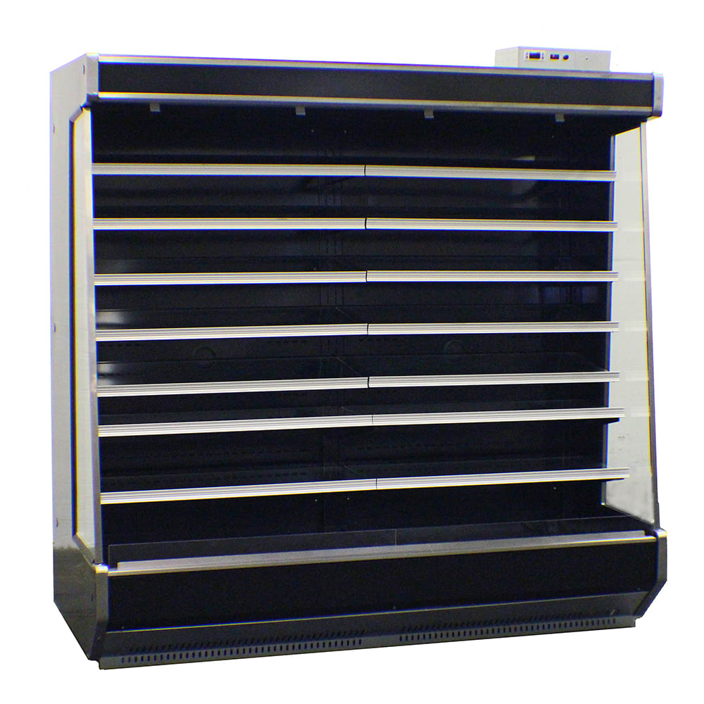 SandenVendo 73 1/2" Vertical Open Air Cooler w/ (8) Levels - For Remote Refrigeration, 115v (RSC6RA015)