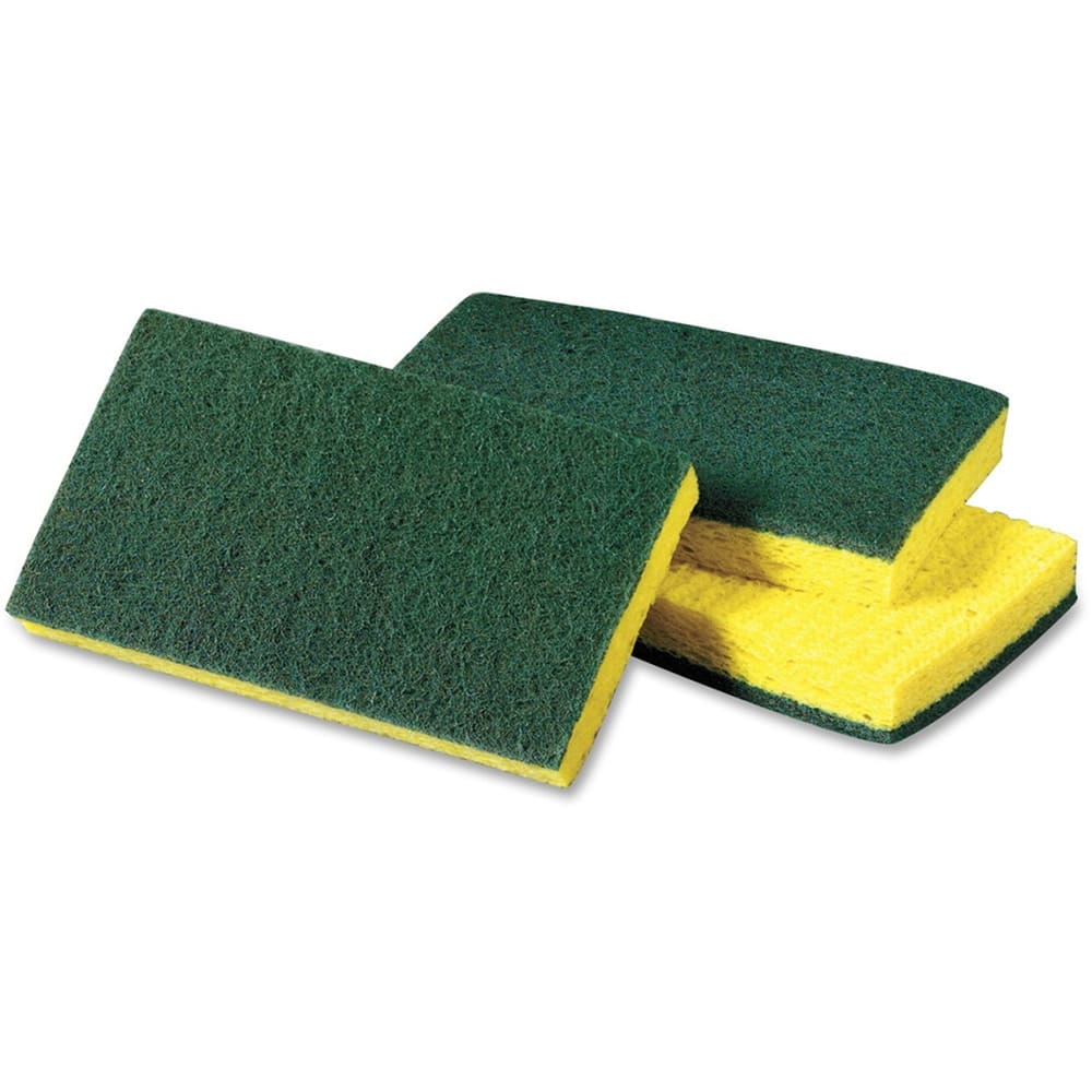 3M Scotch-Brite® Medium Duty Scrub Sponge - 6 1/10" x 3 3/5", Green/Yellow (74)