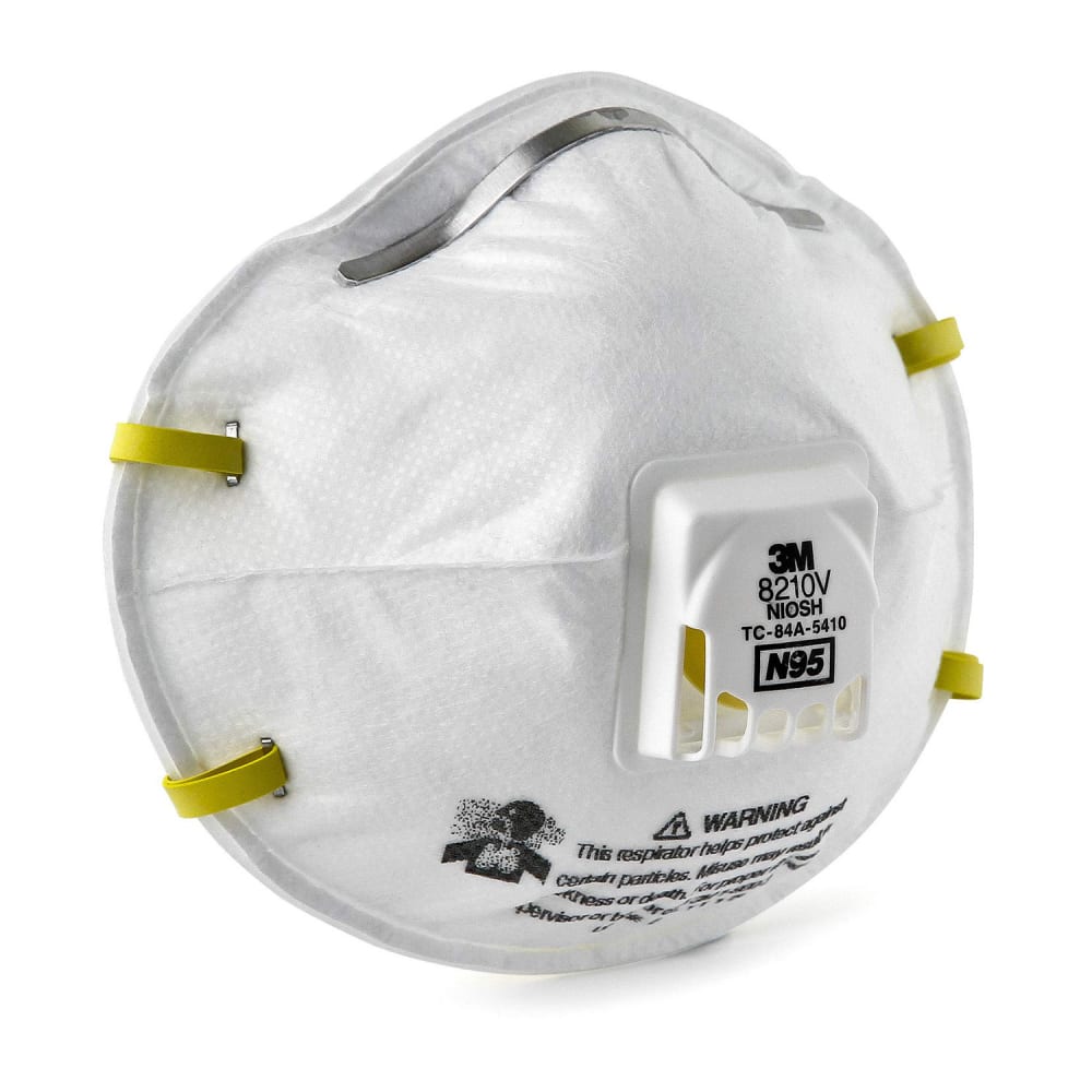 3M Particulate Respirator N95, White (8210V)