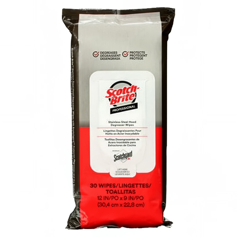 3M Scotch-Brite® Scotchgard™ Stainless Steel Hood Degreaser Wipes (SS-WIPES)