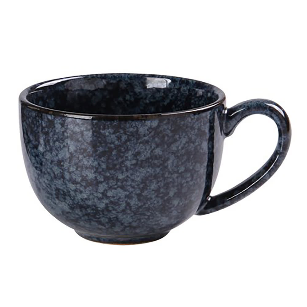 Yanco BL-001 8 oz Coffee Cup - Ceramic, Blue Star
