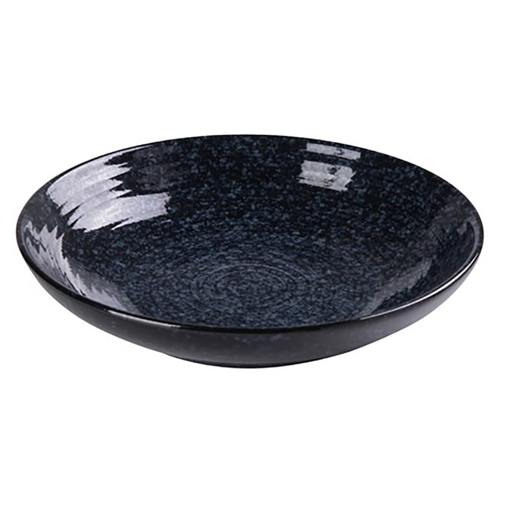 Yanco BL-609 28 oz Round Soup/Salad Bowl - Ceramic, Blue Star
