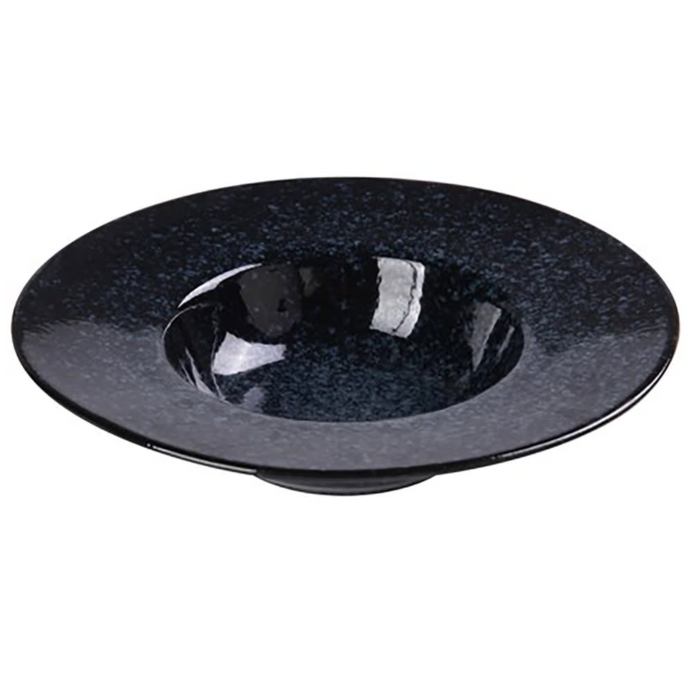 Yanco BL-611 16 oz Round Dessert Plate - Ceramic, Blue Star