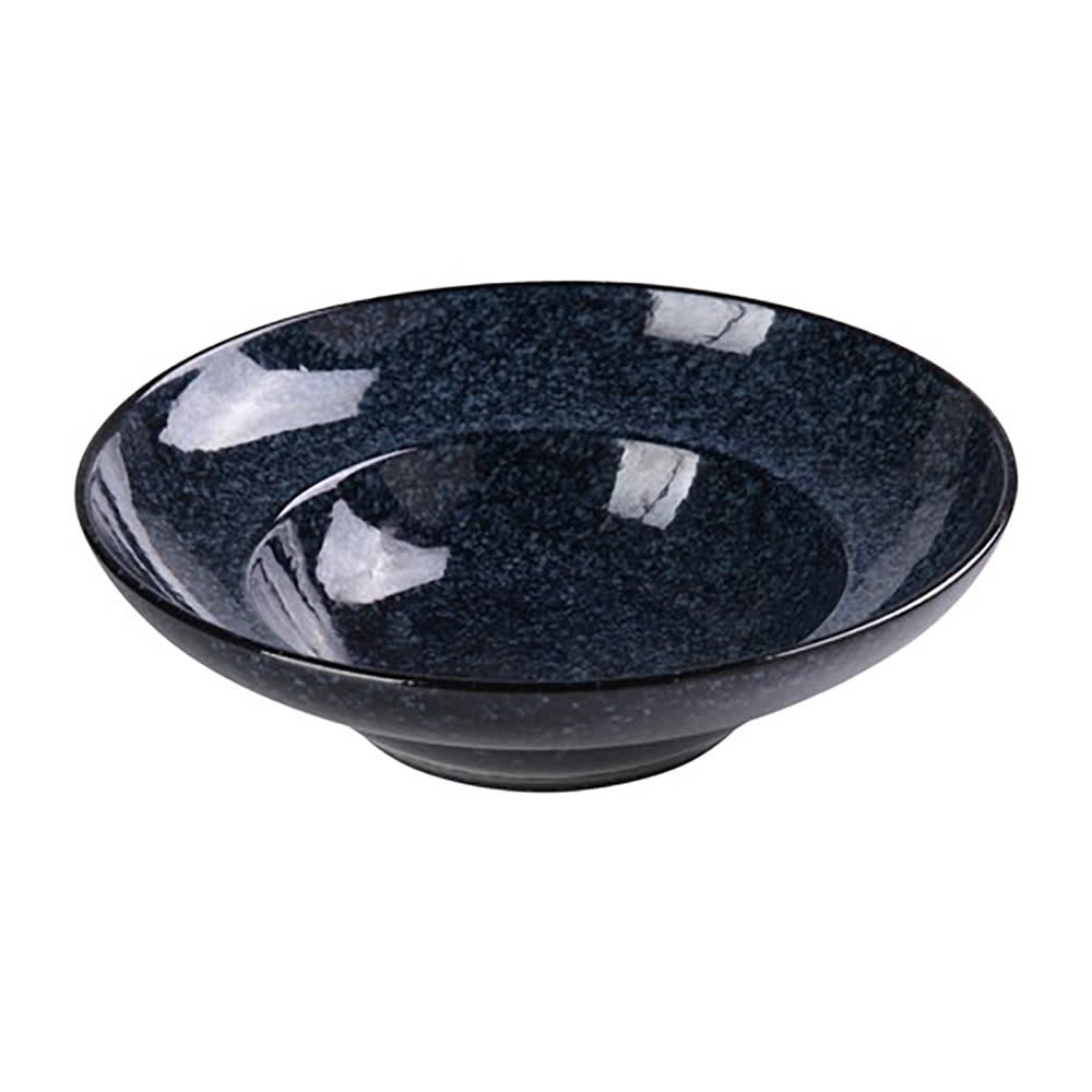 Yanco BL-711 20 oz Round Mediterranean Pasta Bowl - Ceramic, Blue Star