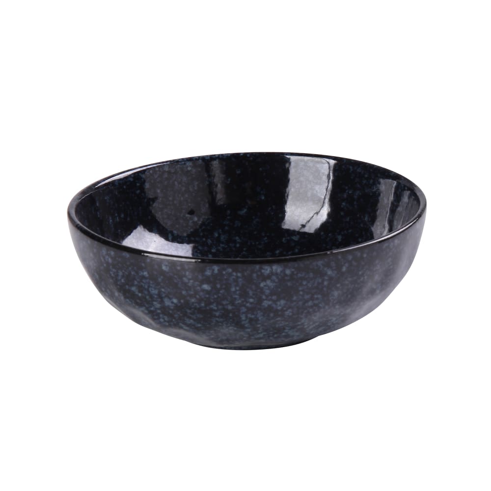 Yanco BL-808 30 oz Round Noodle Bowl - Ceramic, Blue Star