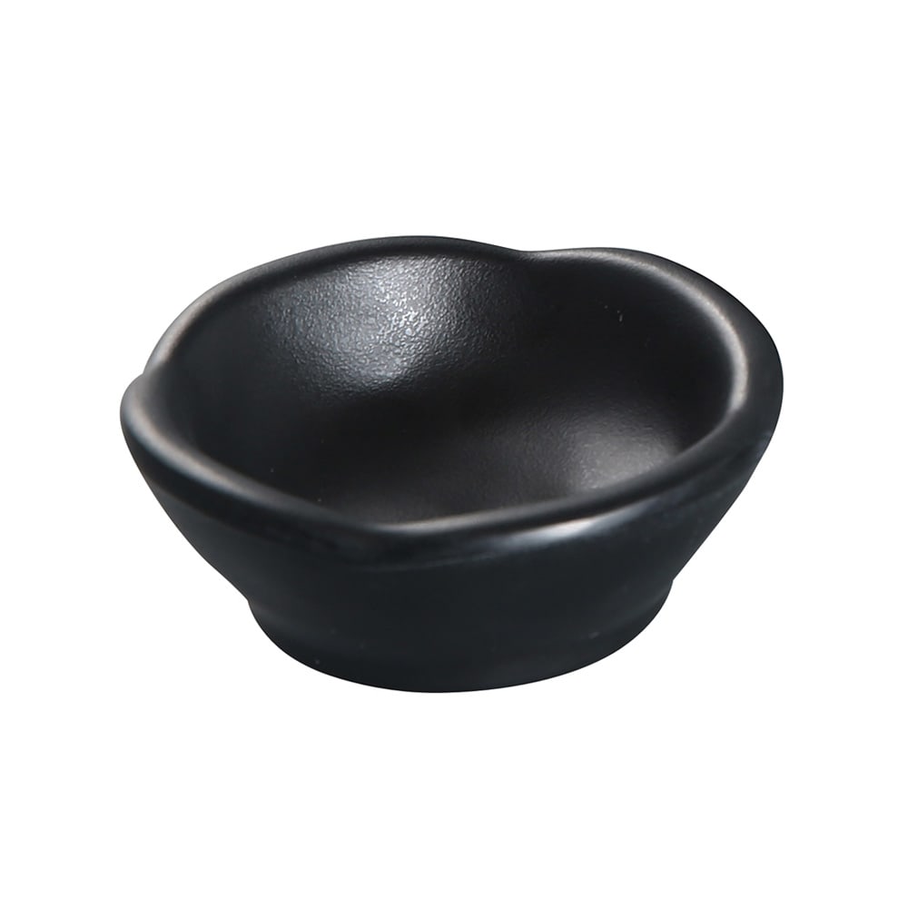 Yanco BP-0003 2 1/2 oz Melamine Sauce Dish, Black