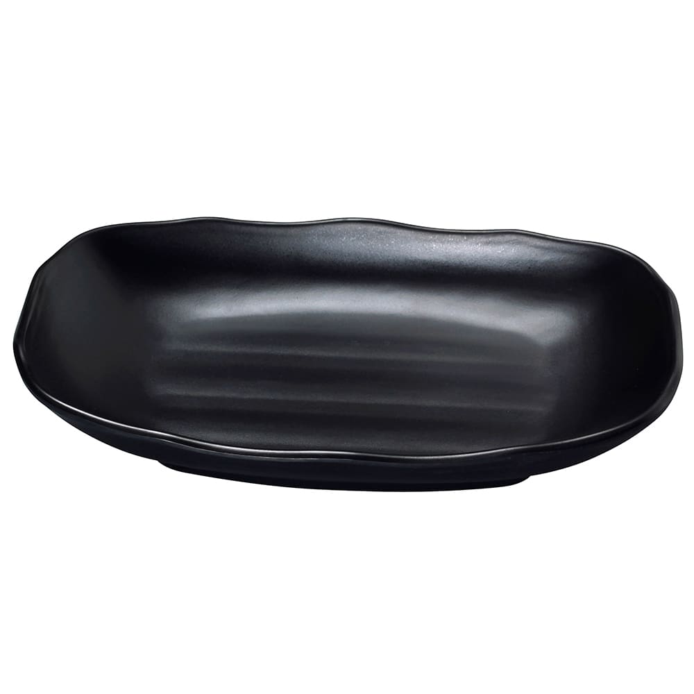Yanco BP-2207 6 oz Rectangular Melamine Bowl, Black