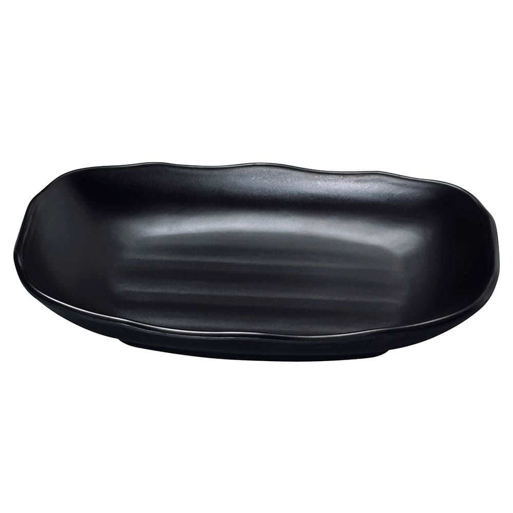 Yanco BP-2208 12 oz Rectangular Melamine Bowl, Black
