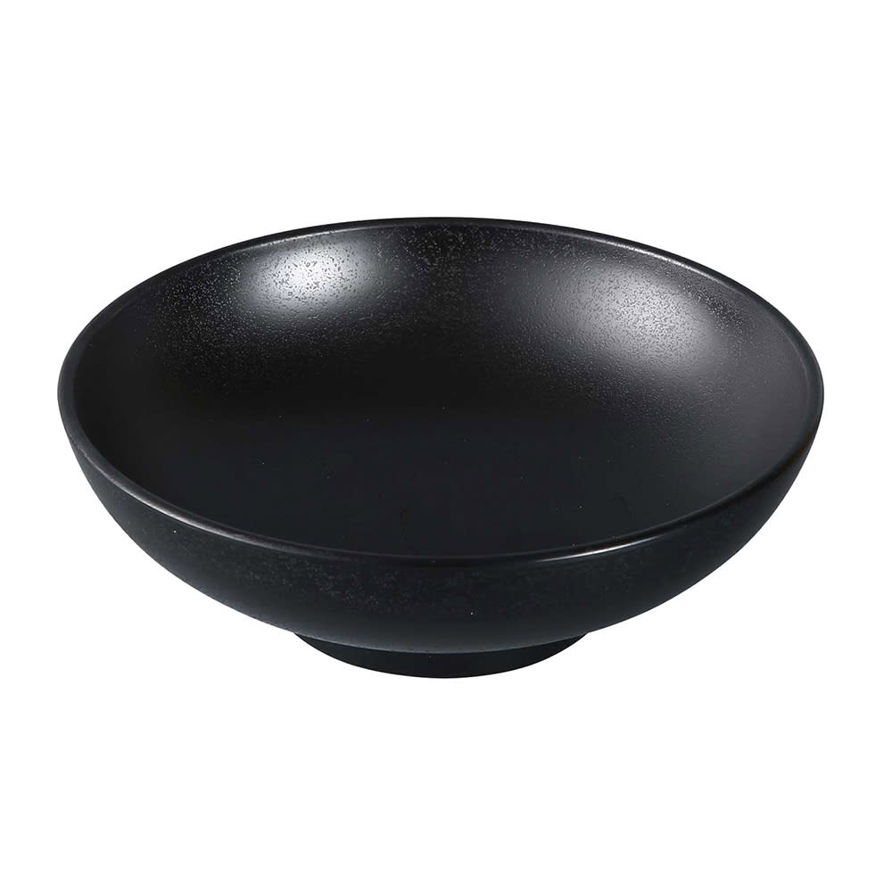 Yanco BP-3009 48 oz Round Melamine Noodle Bowl, Black
