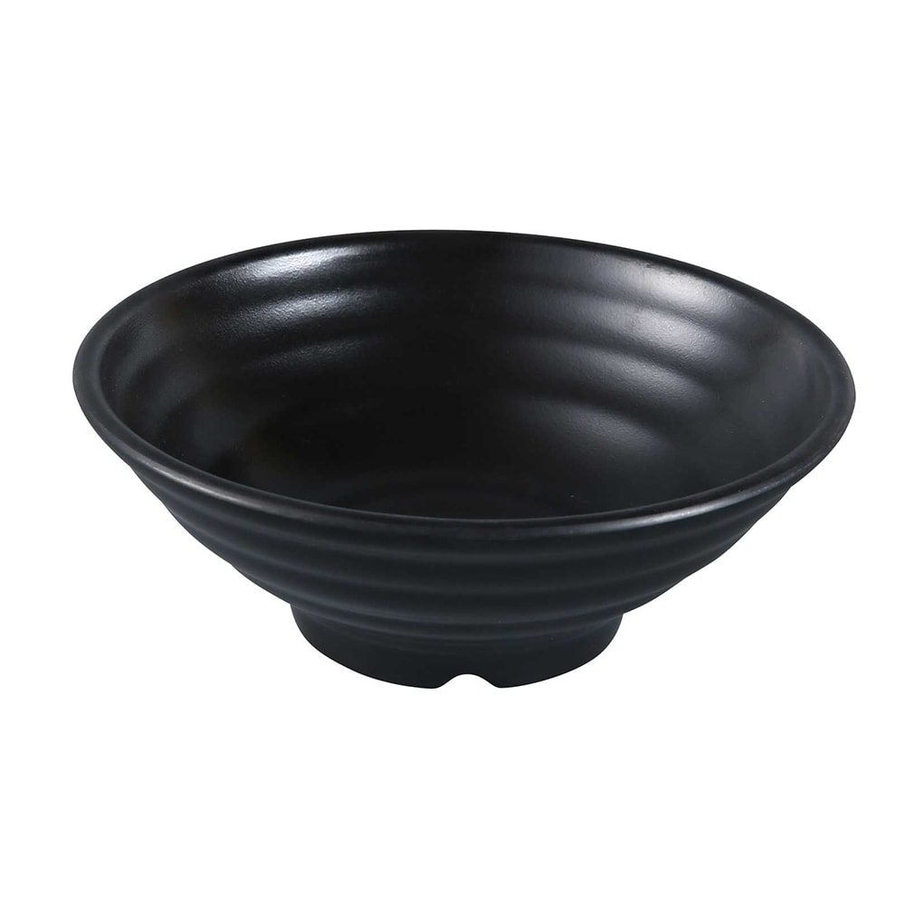 Yanco BP-3018 32 oz Round Melamine Bowl, Black