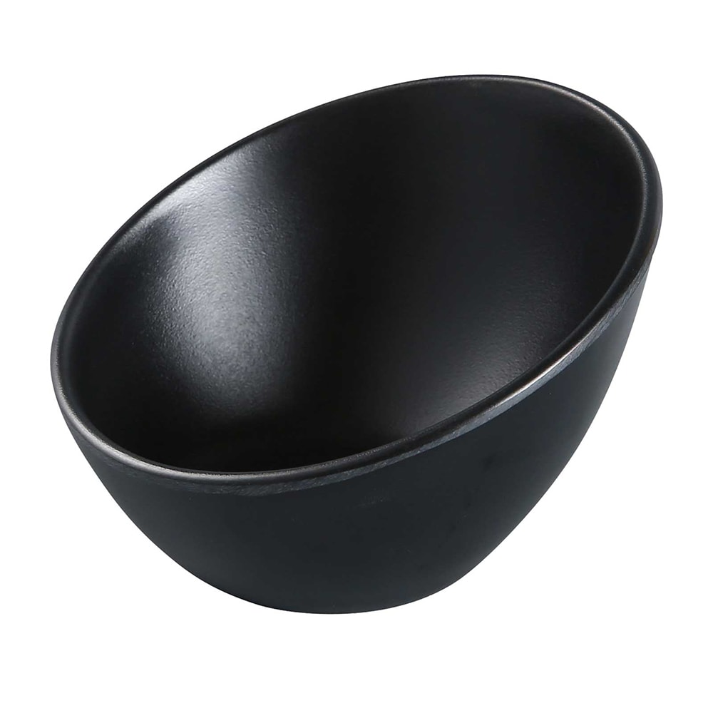 Yanco BP-3105 5 oz Round Melamine Sheer Bowl, Black
