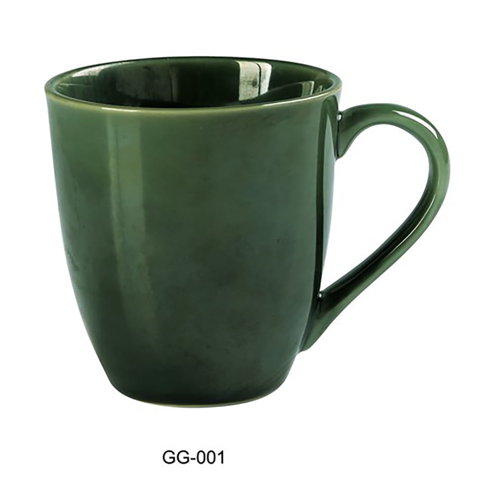 Yanco GG-001 12 oz Coffee Mug - Ceramic, Green Gem
