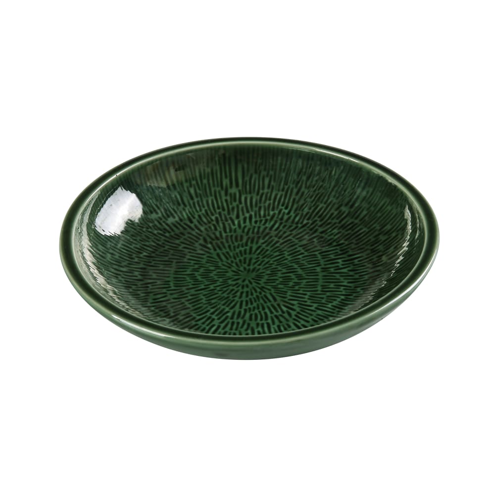 Yanco GG-610 30 oz Round Soup/Salad Bowl - Ceramic, Green Gem