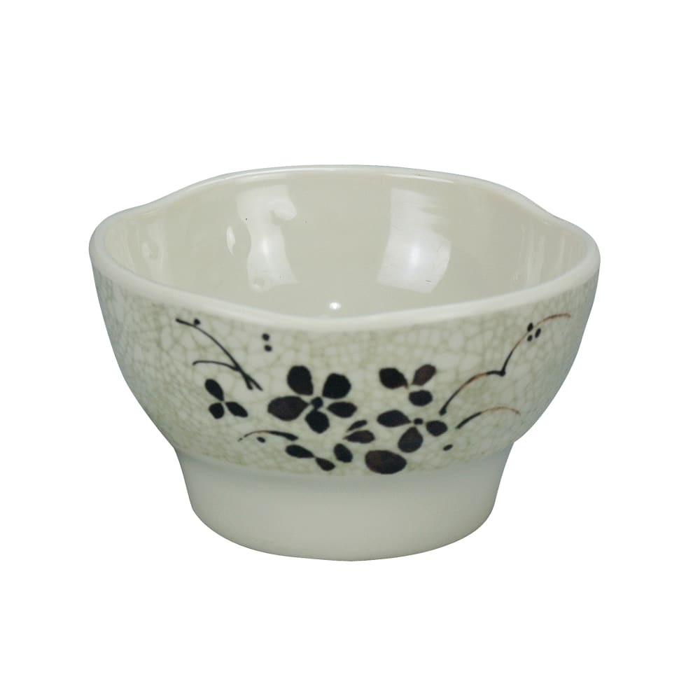 Yanco HO-3704 8 oz Round Melamine Rice Bowl, Beige