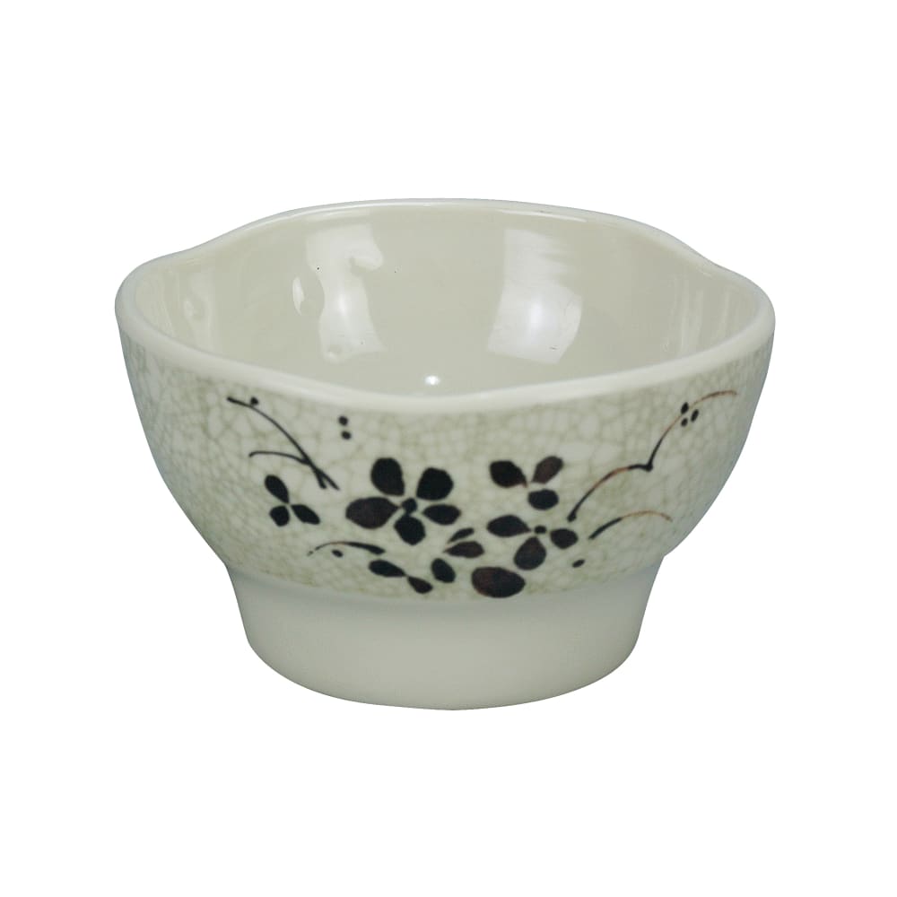 Yanco HO-3706 14 oz Round Melamine Rice Bowl, Beige