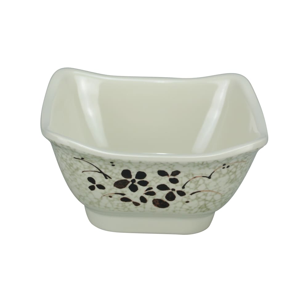 Yanco HO-5450 10 oz Square Melamine Bowl, Beige