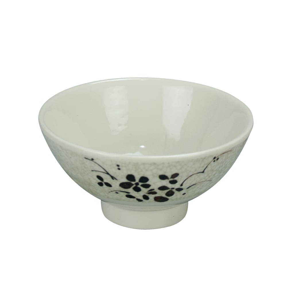 Yanco HO-5705 10 oz Round Melamine Rice Bowl, Beige