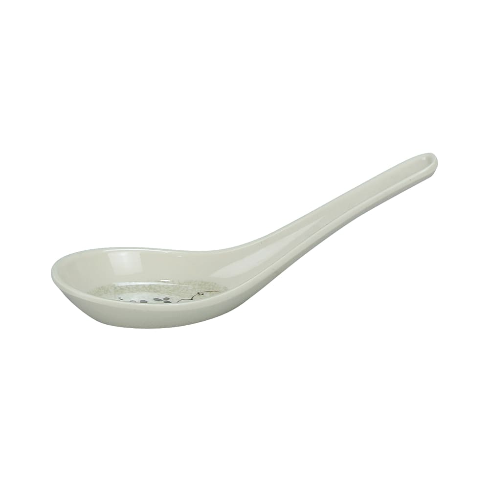 Yanco HO-7001 5 1/2" Melamine Soup Spoon, Beige