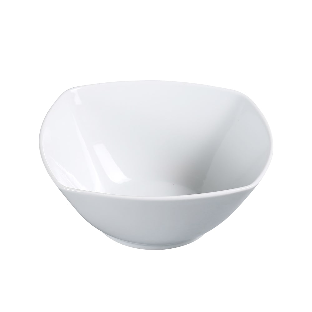 Yanco ML-405 12 oz Square Salad Bowl - Porcelain Super White