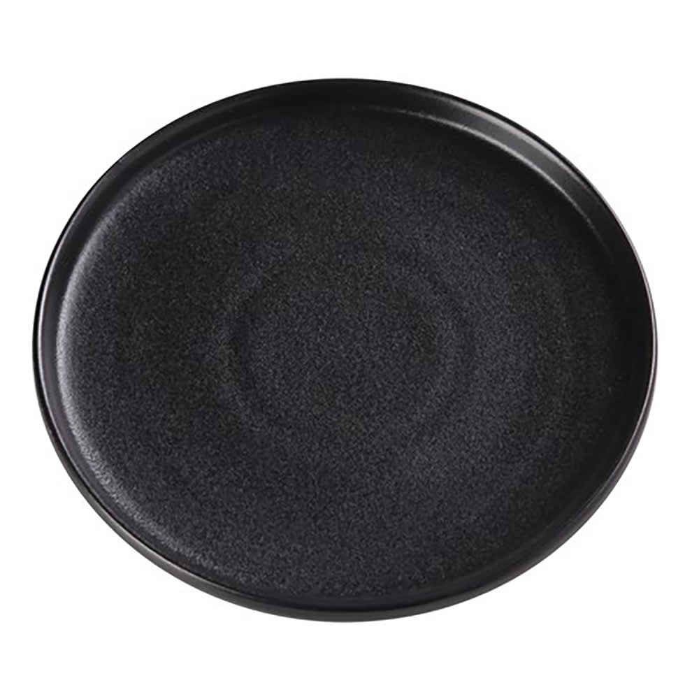 Yanco NB-107 7 1/2" Round Plate - Ceramic, Noble Black