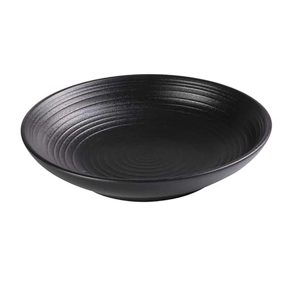 Yanco NB-608 20 oz Round Soup/Salad Bowl - Ceramic, Noble Black