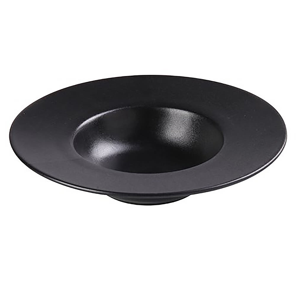 Yanco NB-610 10 oz Round Dessert Plate - Ceramic, Noble Black