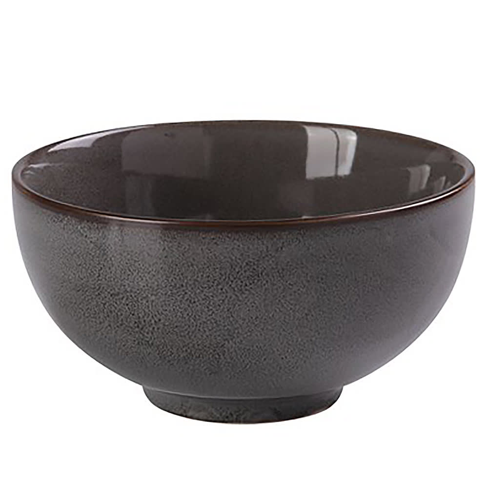 Yanco PK-705 15 oz Round Nappie Bowl - Ceramic, Gray