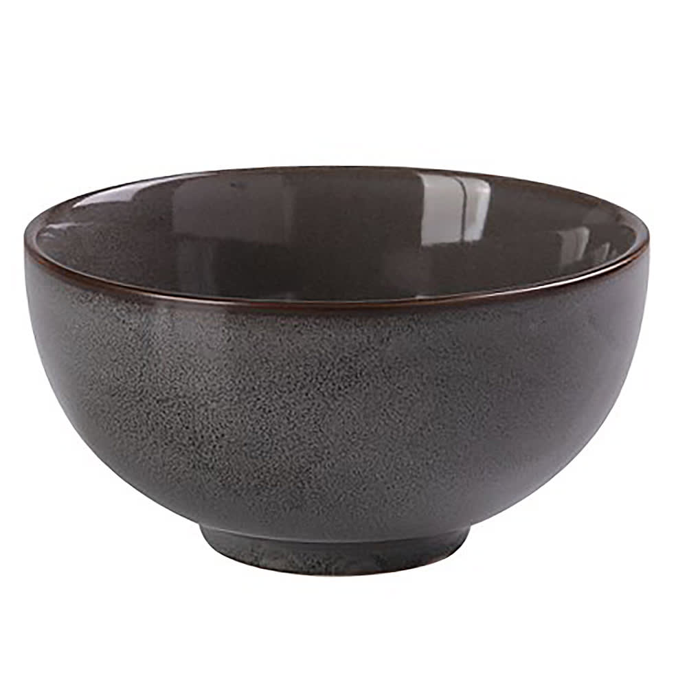 Yanco PK-706 25 oz Round Nappie Bowl - Ceramic, Gray